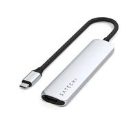 Satechi ST-P6SS hub di interfaccia USB Tipo-C 10000 Mbit/s Argento