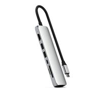 Satechi, Hub USB-C Slim Multiport 7-in-1 Ethernet 1Gbit Potenza erogata 100W