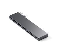 Satechi, Hub USB-C Slim PRO per MacBook Plug and Play compatto, Grigio