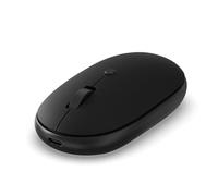 Satechi OntheGo Mouse Bluetooth con Batteria Ricaricabile USB-C, Connessione fino a 3 Dispositivi, Mouse Wireless Compatto e Portatile per Laptop, Computer, Tablet - Nero