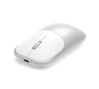 Satechi Mouse Wireless Slim EX in Alluminio, Mouse Bluetooth e 2,4 GHz Multi-Dispositivo, Ricaricabile USB-C, Clic Silenzioso, Design Compatto ed Elegante per Mac, Windows e Android - Argento