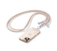 Satechi OntheGo™ Cordino per Cellulare USB C con Ricarica Rapida 60W, Dati 480Mbps, Laccetto Regolabile da 1,5 m con Cavo Intrecciato per iPhone 17 16 15, Galaxy, Android e altro - Desert Rose