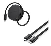 SATECHI OntheGo™ Hub USB-C 7 in 1 Magnetico con HDMI 4K, Power Delivery 100W e Cavo Thunderbolt 5 Certificato 240W per Connettività Avanzata e Mobilità Professionale Bundle