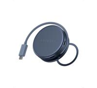 SATECHI OntheGo Hub USB C Magnetico 5 in 1, PD 60W, HDMI 4K, Indaco | Ideale per MacBook Neo, cavo retrattile, supporto magnetico, lettore SD, USB-C/A 5Gbps, compatibile con dispositivi USB-C