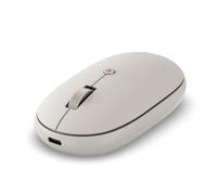 Satechi OntheGo Mouse Wireless Bluetooth, Ricaricabile USB C, Beige | Fino a 80 ore di autonomia, batteria ricaricabile da 300mAh, carica completa in 2 ore, per MacBook, Windows e altro