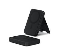SATECHI OntheGo Power Bank MagSafe 10000mAh, Qi2, Supporto Integrato, Nero | Ricarica wireless rapida 15W per iPhone e Android, compatibile con iPhone 17-12 e altro
