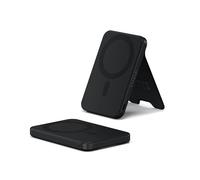 SATECHI OntheGo Power Bank MagSafe 5000mAh, Qi2, Supporto Integrato, Nero | Ricarica wireless rapida 15W per iPhone e Android, compatibile con iPhone 17-12 e altro