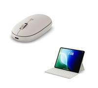 Satechi OntheGo™ Tastiera Bluetooth Compatta con Supporto Regolabile Multi-Dispositivo + OntheGo™ Mouse Bluetooth Ricaricabile USB-C