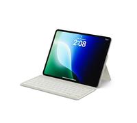 Satechi OntheGo Tastiera Wireless Bluetooth con Supporto, QWERTY US, Beige | Layout Americano, fino a 4 mesi di autonomia, supporto regolabile, fino a 3 dispositivi, per iPad, tablet e laptop