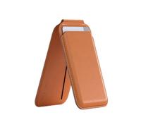 Satechi, Portacarte per iPhone con funzione supporto in pelle, Arancione