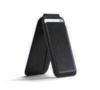 Satechi MagSafe Portafoglio, Portafoglio Magnetico in Pelle Vegana per iPhone con 4 Scomparti per Carte, NFC Pass-Through, Supporto per iPhone 16, iPhone 15, iPhone 14, iPhone 13, iPhone 12 - Nero
