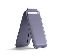 Satechi Portafoglio MagSafe e Supporto per iPhone, Portacarte Magnetico con Supporto, NFC e 4 Slot per Carte, Compatibile con iPhone 17-12 - Materiale Premium (PU) Grigio Lavanda