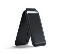 Satechi MagSafe Portafoglio, Portafoglio Magnetico in Pelle Vegana per iPhone con 4 Scomparti per Carte, NFC Pass-Through, Supporto per iPhone 16, iPhone 15, iPhone 14, iPhone 13, iPhone 12 - Nero