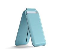 Satechi Portafoglio MagSafe, Porta Carte Magnetico e Supporto per iPhone, Wallet con 4 Scomparti per Carte e NFC, per tutti gli iPhone 17 16 15 fino a 12, Materiale Premium (PU) - Blu