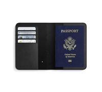 Satechi Portapassaporto per viaggi con Trova il mio, custodia per passaporto con 4 porta carte, ricarica wireless e protezione RFID - Portapassaporto in pelle vegana essenziale da viaggio