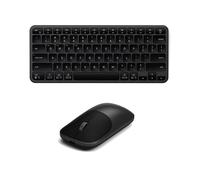 Satechi Slim EX1 + Slim EX Wireless Bundle - Tastiera Compatta 4-In-1 Multi-Dispositivo con Mouse 3-In-1 Bluetooth/2.4GHz, USB-C Ricaricabili, Layout US - Nero