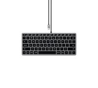 Satechi Slim W1 Tastiera da tavolo USB QWERTY Inglese Alluminio, Nero - Nouvo