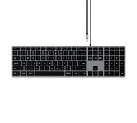 Satechi Slim W3 Home USB QWERTZ Tastiera tedesca nera, grigia - Nouvo