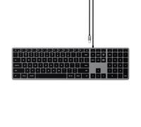 Satechi Slim W3 Tastiera USB QWERTY italiana nera, grigia