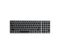 SATECHI Slim X2 Tastiera Wireless Bluetooth Retroilluminata con Tastierino - Multi-Dispositivo-Macbook Pro/Air M2/M1,iPad Pro/Air M2/M1,Mac Mini M2 (Grigio Siderale, Layout QWERTY Inglese Stati Uniti)