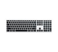Satechi Tastiera retroilluminata Bluetooth Slim X3 con tastierino numerico - Tasti illuminati - per MacBook, iPad, Mac Mini, iMac - Argento, Layout QWERTY Inglese Stati Uniti (USA)