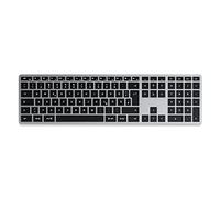 Satechi SLIM X3 clavier Maison Bluetooth QWERTZ Allemand Noir, Gris