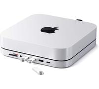 Satechi - Hub USB in alluminio per Apple Mac Mini - Argento - ST-ABHFS
