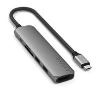Satechi ST-P6SM hub di interfaccia USB tipo-C 10000 Mbit/s Grigio (Interface Hub