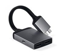Satechi ST-TCDHA Adattatore Doppio HDMI USB-C Pd 4k 60hz Argento