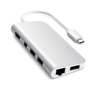 Satechi ST-TCMM8PAS replicatore di porte e docking station per notebook Cablato USB 3.2 Gen 1 (3.1 Gen 1) Type-C Argento