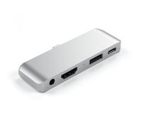 Satechi ST-TCMPHS Hub Adattatore multiporta USB-C Alluminio Argento