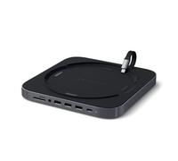 Satechi, Supporto Hub in alluminio 6-in-1 con prese d'aria per Mac mini, Grigio