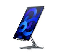 Satechi Supporto Tablet Regolabile in Alluminio, da 4 a 13 Pollici, Grigio | Compatibilità universale con tablet e smartphone, pieghevole, antiscivolo, per ufficio e viaggio