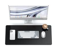 SATECHI Vegan Leather Desk Mat, Large Mouse Pad Scratch and Water Resistant, Eas