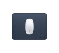 SATECHI Tappetino Mouse in Pelle Vegana - Ergonomico, Reversibile, Resistente a Graffi e Acqua, Facile da Pulire - Tappetino Mouse da Scrivania per Ufficio e Casa, 24,9 cm x 19,05 cm x 0,36 cm - Blu
