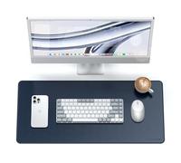 SATECHI Tappetino da Scrivania in Pelle Vegana, Grande Tappetino Mouse, Resistente a Graffi e Acqua, Facile da Pulire, Tappetino da Scrivania per Ufficio e Casa, 68 cm x 31,5 cm x 0,3 cm - Blu