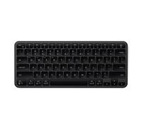 Satechi Tastiera Bluetooth Slim EX1, QWERTY US, Nero Siderale | Layout Americano, fino a 5 settimane di autonomia, Bluetooth multi-dispositivo, 2,4 GHz, per Mac, Windows e altro
