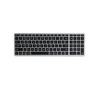 SATECHI Slim X2 Tastiera Wireless Bluetooth Retroilluminata con Tastierino - Multi-Dispositivo-Macbook Pro/Air M2/M1,iPad Pro/Air M2/M1,Mac Mini M2 (Grigio Siderale, Layout QWERTY Inglese Stati Uniti)