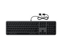 Satechi Tastiera Slim LX3 con Cavo e Tastierino, QWERTY US, Nero Siderale | Layout Americano, formato completo, tasto per cambio sistema operativo, per Mac, PC Windows e Android
