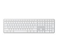 Satechi Tastiera Wireless Slim EX3, Tastierino, QWERTY US, Argento | Layout americano, 2,4 GHz, cambio SO istantaneo, fino a 5 settimane di autonomia, multidispositivo per Mac, Windows e altro
