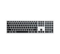Satechi Tastiera Wireless Slim X3 QWERTY US con Tastierino, Argento | Layout Americano, multi-dispositivo, ricaricabile, tasti retroilluminati, per MacBook, Windows e altro