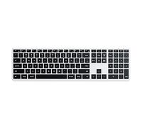 Satechi Tastiera retroilluminata Bluetooth Slim X3 con tastierino numerico - Tasti illuminati - per MacBook, iPad, Mac Mini, iMac - Argento, Layout QWERTY Inglese Stati Uniti (USA)