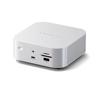 SATECHI Thunderbolt 5 CubeDock™ Docking Station 13 in 1, Compatibile USB4 V2, SSD NVMe, Multi Schermo fino a 8K, 80-120 Gbps, PD 140W, Ethernet 2.5 GbE, USB-C/A 10 Gbps e Raffreddamento Attivo