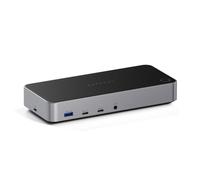 Satechi Triple 4K Display Cablato Dock Nero, Argento [ST-D4KTM-EU]