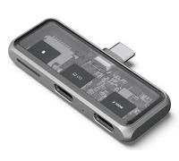 SATECHI - Hub Usb 3.2 Mobile Xr 100w Con Supporto Micro Sd Drive 4k, Grigio