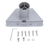 Satellite Internet Pipe Adapter Mount, Supporto in Acciaio Antiruggine, Kit di Montaggio Portatile per Antenne Sat - Resistente agli Agenti Atmosferici, Facile da Installare,