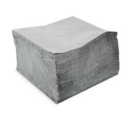 Saten ser42207311 Collection, tovagliolo 40 x 40, 2 strati, piegati a 1/4, 100 Tovaglioli, 2 strati Lisa con bordo, grigio Etain