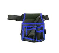 Saterkali Borsa da cintura per attrezzi ad alta capacità antipolvere multifunzione tasche per attrezzi da elettricista marsupio per la vita quotidiana blu