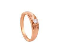 Satfale Jewellers Anello da uomo in vero argento Sterling 925 con diamante coltivato in laboratorio certificato IGI E-F Color VVS Clarity