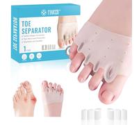 Satificer Separatore Dita Piede in Silicone,Riutilizzabile Distanziatore Dita Piedi Per dita Sovrapposte,Correttore separatore,adatto per uomini e donne,Per Ripristinare Le dita Dei Piedi